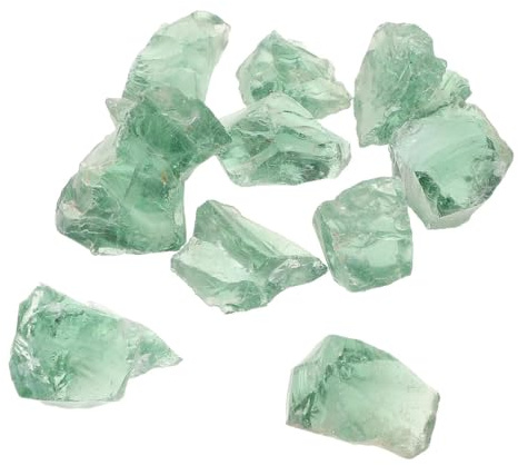 TOGEVAL Aquarienkiesel 3–5cm Eisgrün Glassteine Dekorative Natursteine für Aquarien Teiche und Pflanzgefäße Kies für Aquariengestaltung mit Klärender Wirkung