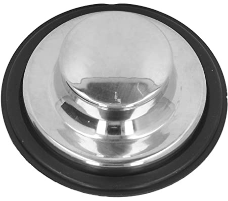 Yctze Bouchon d'évier de Cuisine en Acier Inoxydable avec Joint en Caoutchouc, Couvercle de Bouchon de Vidange Universel de 86mm pour la Prévention et