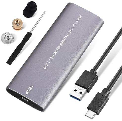 MOBUTOFU Boîtier Disque Dur Externe 500go Ssd, USB-c 3.1 5gbps, Alliage D'aluminium, Portable et Compact pour Ordinateurs Portables et TV