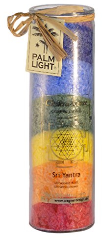 Palm Light Chakra Kerze, Bunt