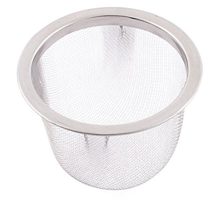 sourcingmap Filtre Théière Maille Thé Infuseur Filtre Tisane Crépine Filet Thé Panier Passoire épice métallique en acier inoxydable 63mm Dia