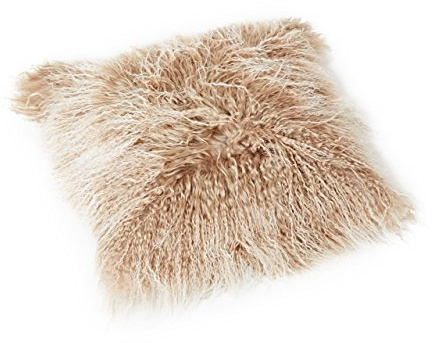 Reissner Lammfelle Tibet Lammfell Kissenbezug langflorig 30x30cm JAY107 Farbe beige (Tops)