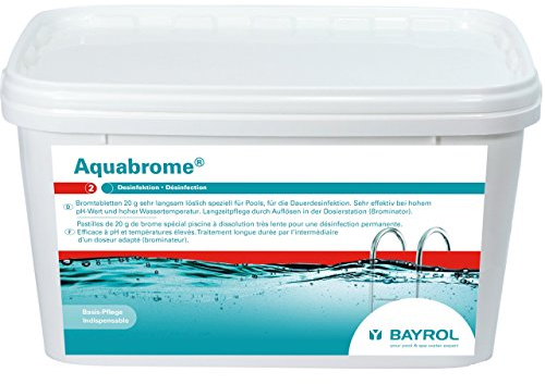 Bayrol Aquabrome 2139338 5 kg Bucket Bromine Tablets 20 g for Permanent Disinfection