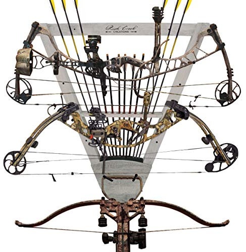 Rush Creek Creations Wall Mounted Bow and Arrow Display Rack for Hunting