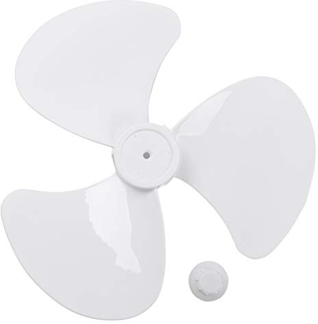 iiniim 12/16 Zoll Lüfterflügel 3/5 Blätter Kunststoff Blätter Ventilator Ersatzteile Haushalt Standventilatoren Tischventilator Ersatz Zubehör Weiß(16 Zoll) Einheitsgröße