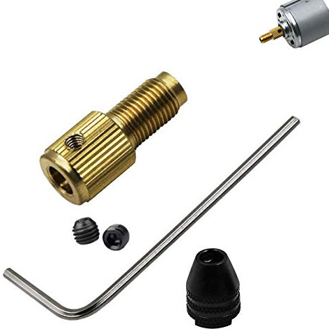 UUMFP Mandril Taladro Eje, M7 / M8 portabrocas para Mini Taladro, para Herramientas rotativas de Eje de Motor eléctrico de 2,0 mm a 5,0 mm (Size : M7*0.75-5.0mm)