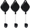 Faderr Système de poulie de plafond rétractable pour H-TC V-ive/V-ive Pro/Oculus Rift/Rift S/Link pour Oculus Quest/Quest 2/Valve Index VR Accessoires (Noir-3 pièces)