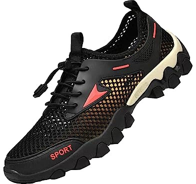 Treer Chaussures Aquatiques, Chaussures Aquatiques Homme Barefoot Shoes à Séchage Rapide Chaussures Minimalistes Barefoot Maille Chaussure de Sport Nautique 39-44