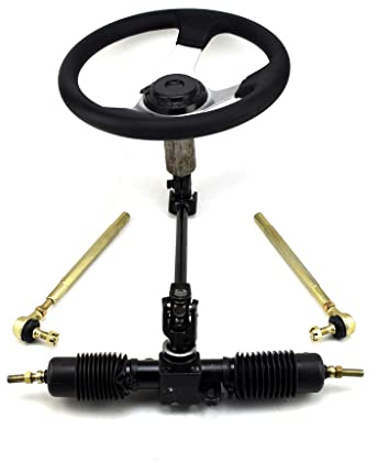 Eje de refuerzo de 420mm, piñón de cremallera de dirección de 300mm, conjunto de nudillos de barra de unión en U de 380mm for Go Kart Buggy UTV Bike