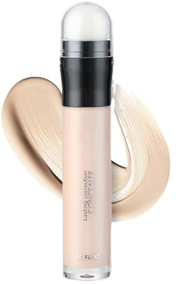 Anulely Crayon de maquillage, anti-cernes, hydratant, hautement pigmenté, correcteur des cernes, léger, avec tête en éponge, pour femme