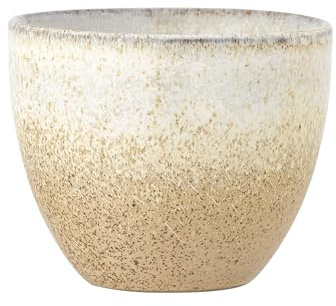 Bloomingville Paula Tasse – Steingut, Natur, ohne Henkel, stapelbar, D8xH7 cm