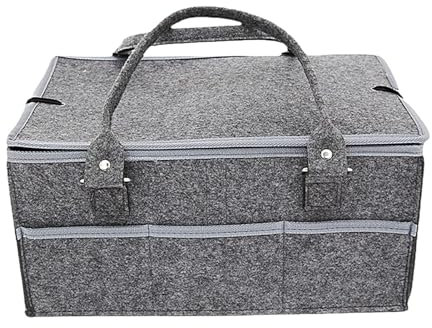 Windeltasche, Wickeltasche, Tragetasche | Reisetasche für Wickeltisch | Aufbewahrungstasche für Windeln aus Filz, Aufbewahrungsbehälter für Kindergarten, Auto-Windelorganisator für Co, grau, Se