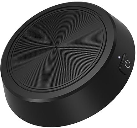 HOODANCOS Microfono Per Pc 1 Pz 360° Direzionale Da Tavolo Usb Pratico Per Videoconferenze Nero Robusto Artigianato