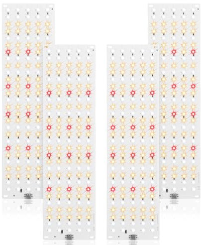 JKOKPMG Grow Lights - 4PCS Full Spectrum LED Plant Lights, 540LEDs, 10 Brightness Levels, 3/9/12H Timer