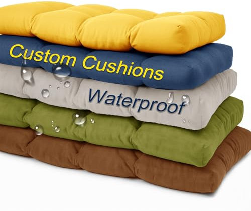 YFHT Bankauflage Nach Maß Tufted Sitzkissen Bank Mit SchnüRung, Bankkissen Bankauflage Mit Hochdichtem Schaumstoff, Bankauflagen FüR Innen/Outdoor