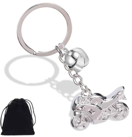 ZKGYUS Porte-Clés de Voiture en Métal, Porte-clés Moto, Accessoire Cadeau Décoration pour Voiture