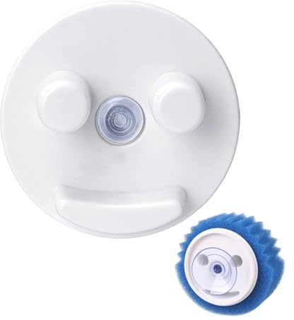 Scrub Sponge Holder for Daddy Mommy,Smiley Face Sponge Holder for Kitchen Sink,Daddy Caddy,Suction Cup Scrub Holder,Strong Suction,Easy To Install,Designed for Round Daddy Mommy Sponges for Cleaning