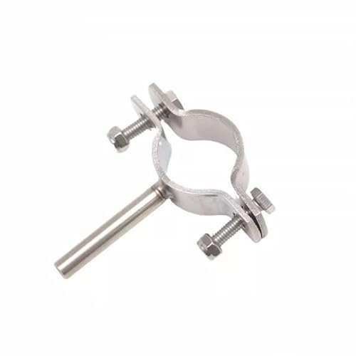 HBGNZU 304 Edelstahl Rohr Rohr Klemme Halterung Unterstützung Clip Fit Rohr Fitting Stecker Adapter Kupplung Länge 55mm Homebrew(85mm)