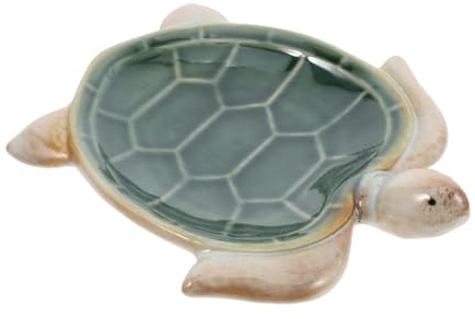 HORIALENCE Bandeja Organizadora Grande Forma de Tortuga, Bandeja Decorativa de Resina, Portallaves Multifuncional para Joyas y Dulces, Adecuado para Hogar y Oficina, 1 Unidad