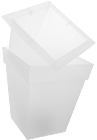 GALPADA Fioriera Da Esterno Luminosa a Energia Solare, Vaso Di Fiori Luminoso Luce Bianca Per Giardino e Balcone Decorativo