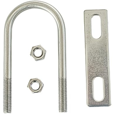 M12 Stainless Steel 304 Extra Long U-Bolt Set Heavy-Duty U-Bolts with Screws and Accessories Corrosion-Resistant Pipe Clamps(M12*219 * 257)