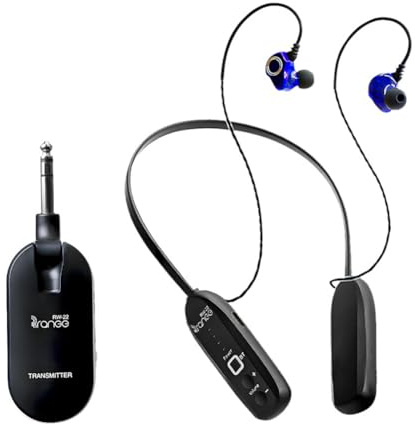Muuookka Professional RW-22 5,8 GHz+ 2,4 GHz Wireless A Doppia Banda Bluetooth Latenza A Bassa Latenza per Lo Studio di Performance Registrazione in-Ear
