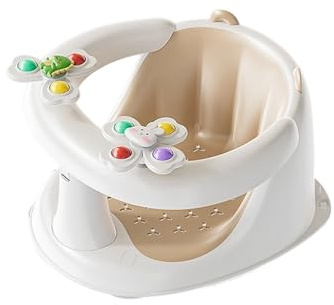 Siège de douche pour bébé pour un bain sécurisé, trou de drainage rapide, base antidérapante, assistant de développement assis, siège de bain pour bébé