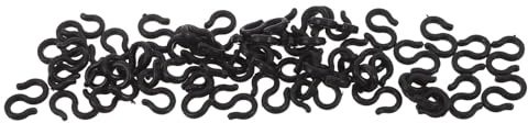 HEMOTON Fermacavo per Bicicletta Clip Guida Tubo Freno a Forma di S 50 Pezzi in Plastica Leggera per Bici da Strada e Pieghevoli Compatibili per Manutenzione e Sicurezza Ciclismo