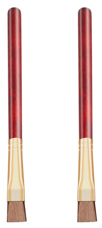 2 cepillos de limpieza de precisión con mango de madera para reparación de relojes, varios materiales, cerdas, diseño resistente, mango de madera, cepillo de reparación de relojes