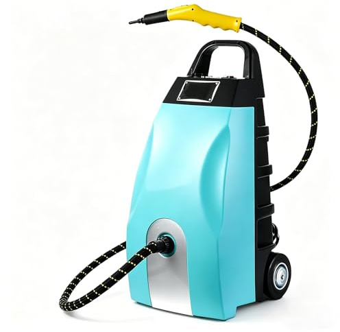 Multifunktionell Kommersiell Ångtvätt 3000w, 230°F Högtemperaturångare Med 3,5l Tank Justerbar Högtrycksånga Med 6 Professionella Tillbehör, 20s Snabb Uppvärmning För Hem, Bil, Ac(Blue)