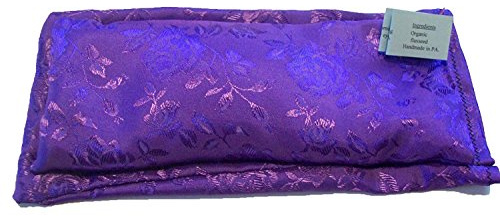 Take Two Pillows Flax Seed and Lavender Silky Satin Eye Pillow with Matching Slip Cover, (10 x 4 x 0.8 inches) Don’t take Pills! Take Pillows!