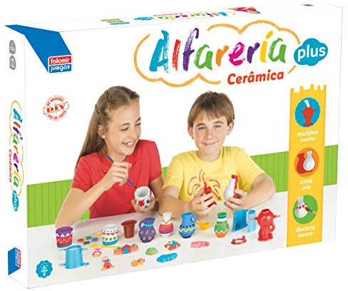 Falomir - Alfarería Cerámica Plus | Juego para fomentar la creatividad |Figuras de yeso | Más de 4 jugadores (Edad 8+)