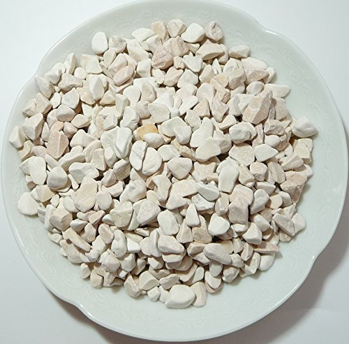 Gravier de marbre beige rosé 4/8 en sac de 25kg