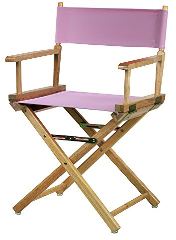 Casual Home 200-00/021-22 Director Chair 18 - Classic Height Natural Frame/Pink Canvas