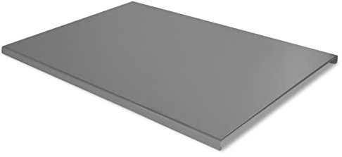 LISA Luxury IS an Attitude Plan piano Polifunzionale - Spianatoia Tagliere in Acciaio Inox Aisi 304 Dimensioni 80x55,5x2,5 con Piedi Antiscivolo