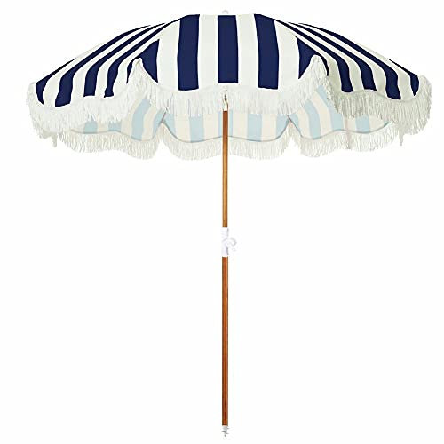 NWB Ombrellone da Spiaggia, ombrellone Pieghevole e Leggero,Protezione Solare, ombrellone Pieghevole e Leggero, inclinabile, Ideale per Spiaggia, Balcone, Giardino