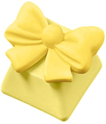 Kfwfuaee Cappellino portachiavi in resina fatto a mano Bowknot per chiavi Croses Axises Tastiere Meccaniche Escs Personalizzate Tastiere Meccaniche