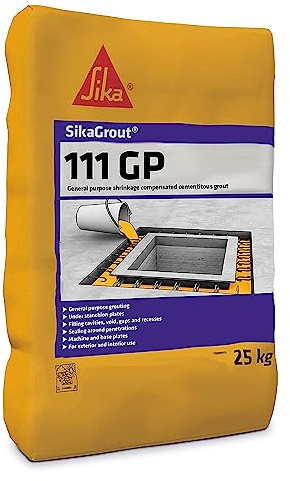 Sika SikaGrout 111 GP Cementitious Grout, 25 kg | General Purpose Shrinkage Compensated Grout