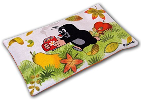 Der Kleine Maulwurf Kuschelkissen 25x15 cm - Flauschiges Plüschkissen für Kinder, Wärmekissen mit Füllung – Zierkissen & Dekokissen für Jungen & Mädchen – Weiches Kinderkissen fürs Bett & Kinderzimmer