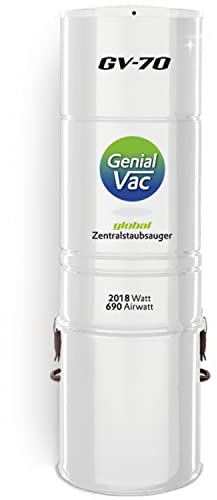 Genial System global Wäscheschacht-Systeme Zentralstaubsauger - Gerät Genialvac GV70 weiß als Neugerät oder Ersatzgerät