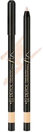 JINGLING Crayon Anti-cernes avec Taille-Crayon, Teint imperméable à l'eau Naturel Crayon surligneur Anti-cernes pour Les cernes, Les Taches, Les Cicatrices et Les rougeurs