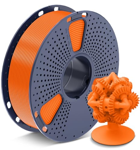 SUNLU ASA Filament 1.75mm, UV Regen Hitzebeständig und Robustes 3D Drucker Filament, Ideal für den Druck von Mechanischen Funktionsteilen im Freien, 1kg Spool, ASA Orange