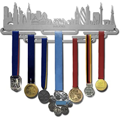 Allied Medal Hangers World Marathon Majors (Stadtbild) (45,7 cm breit mit 7 Aufhängestangen) – Medaillen-Aufhänger
