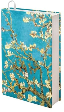 Kuiaobaty Van Gogh Art dehnbare Buchhüllen mit Mandelblüten-Druck, für Taschenbücher, Buchumschläge