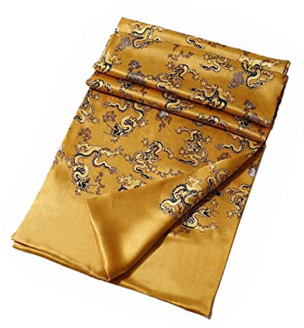 XUYUZUAU Herren-Schal, 100 % Seide, modisch, doppellagig, glatt, für Business, Freizeit, formelle Hochzeit, Muster Gelb