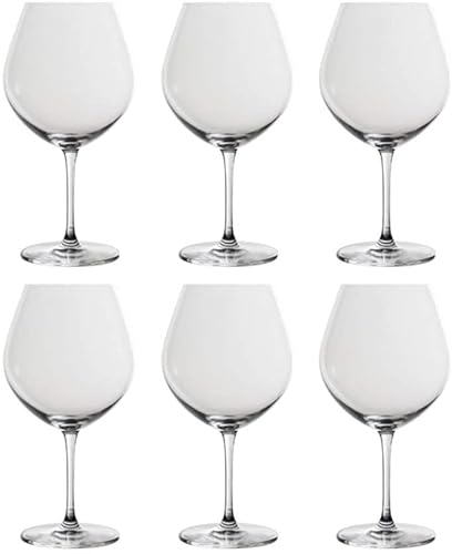 AGAATI Juego de Copas de Vino de 6 Copas de Vino Tinto, Juego Grande de Copas para Uso Diario, cristalería entretenida para Celebraciones de Bodas