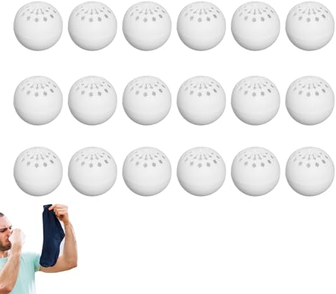 18 Shoe Deodorizer Balls, Shoe Fresheners, Sneaker Deodorizer Balls, Reusable Sports Shoe Deodorizing For Sneakers Trainers Lockers Gym Bags Wardrobes, Long Lasting And Easy To Use
