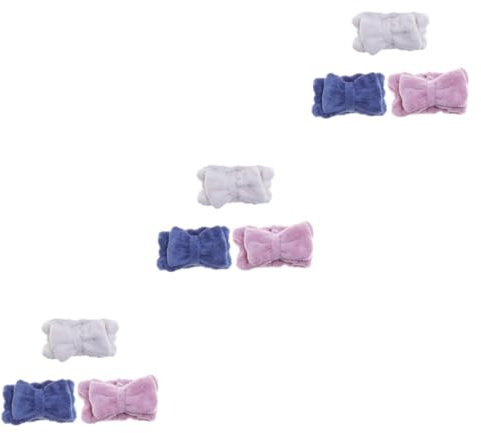 MAGICLULU 3er-set Bequeme Spa-wickelfliege Für Frauen Und Mädchen Haarband Für Gesichtsreinigung Sportmassage 3 Stück X 3
