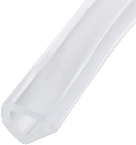 Cozylkx 2 Meter U-Dichtungs-Kantenschutzstreifen, Transparenter Gummi-Kantenschutz, Glaskantenschutz, Passend Für 9-11 Mm Kanten