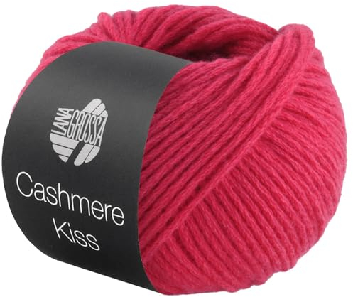 LANA GROSSA Cashmere Kiss | Edle Merino-Kaschmir-Mischung | Handstrickgarn aus 70% Schurwolle (Merino superfein) & 30% Kaschmir | 25g Wolle zum Stricken & Häkeln | 70m Garn FB 118